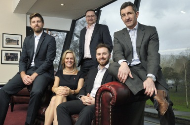 Thomas-Carroll-Group-L-R-Greg-Edwards-(Real-Estate-Account-Executive)-Alison-Davies-(Managing-Director)-Gareth-Cotty-(Director)-Cerith-Bevan-(Real-Estate-Account-Executive)-&-Rob-Jones-MBE-(Regional-Director)